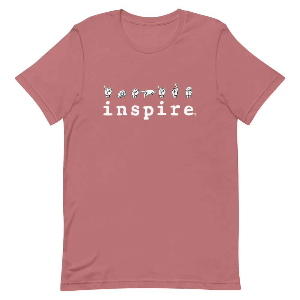 inspire ASL American Sign Language Short-Sleeve Unisex T-Shirt