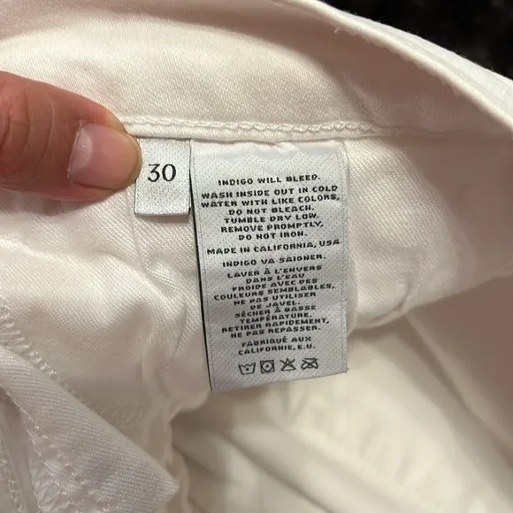 J Brand White Jeans SZ 30