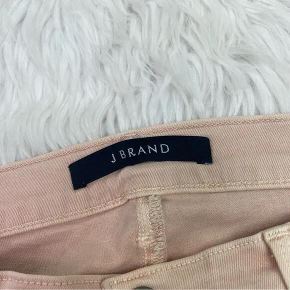 J. Brand Women's Cropped Rail Jeans Blush Pink Size 30
