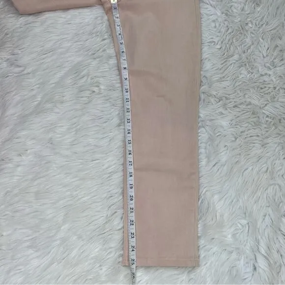 J. Brand Women's Cropped Rail Jeans Blush Pink Size 30