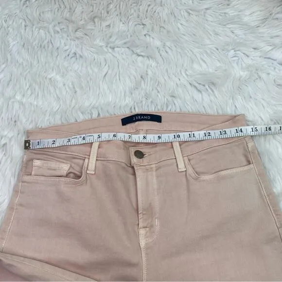 J. Brand Women's Cropped Rail Jeans Blush Pink Size 30