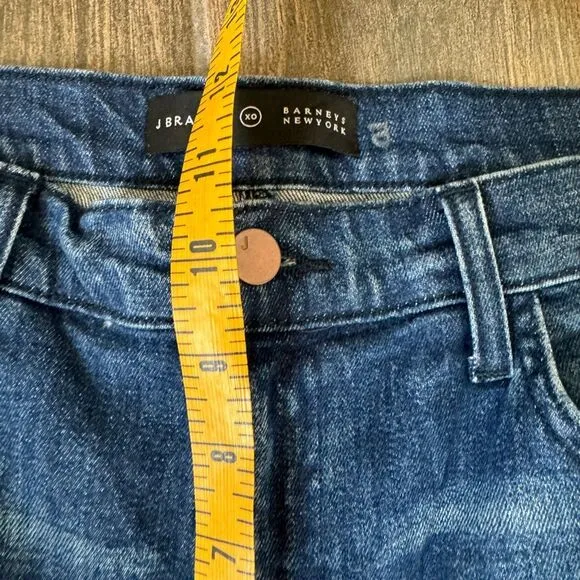 J Brand x Barney’s Liza Aviation High Rise Cropped Wide Leg Jeans Size 29