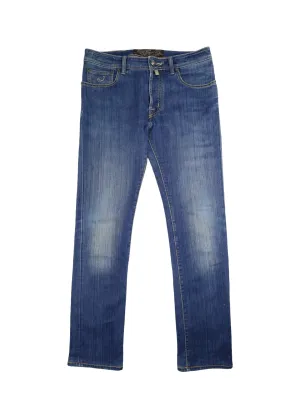 Jacob Cohen Denim Blue Cotton & Elastane 688 Jeans