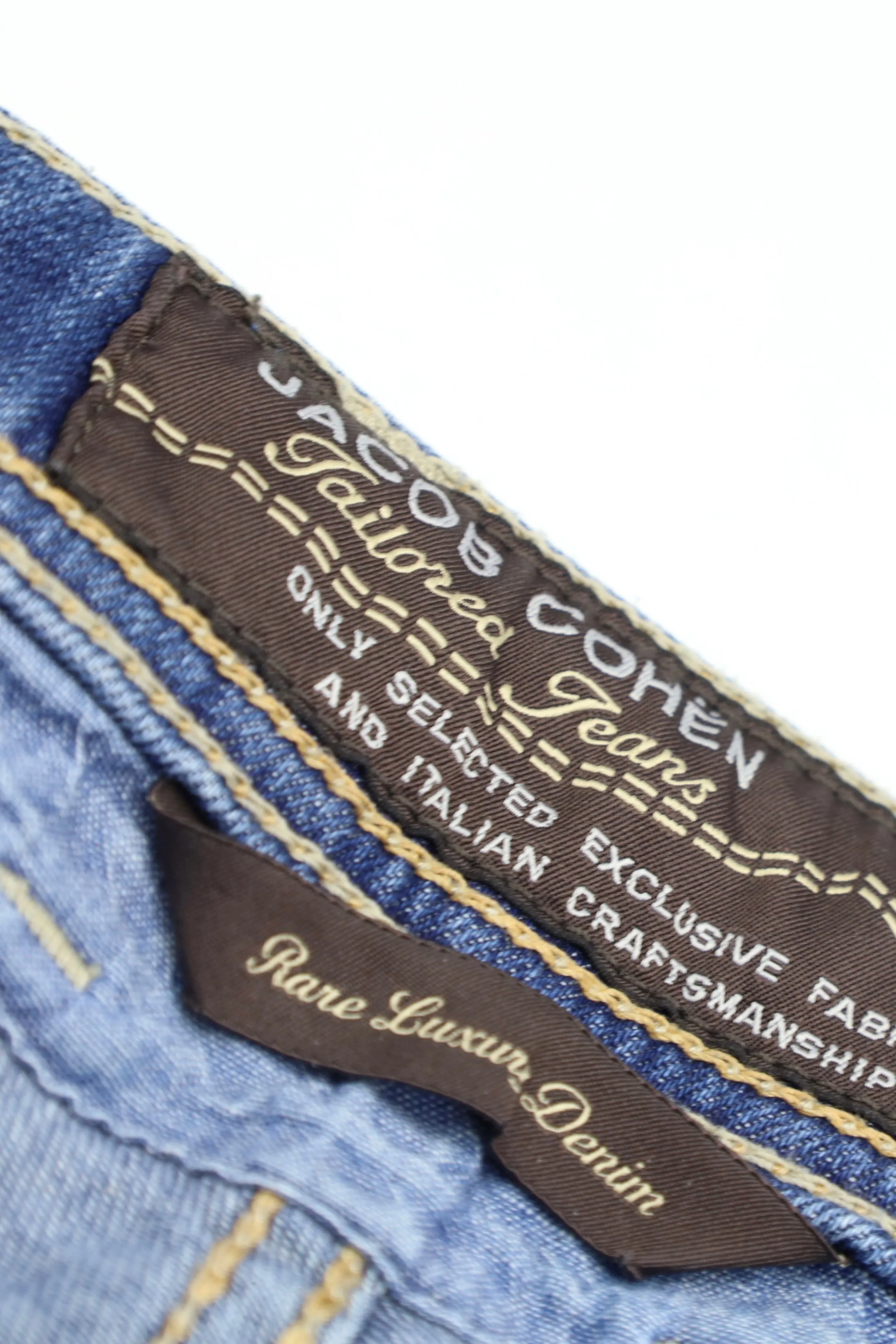 Jacob Cohen Denim Blue Cotton & Elastane 688 Jeans