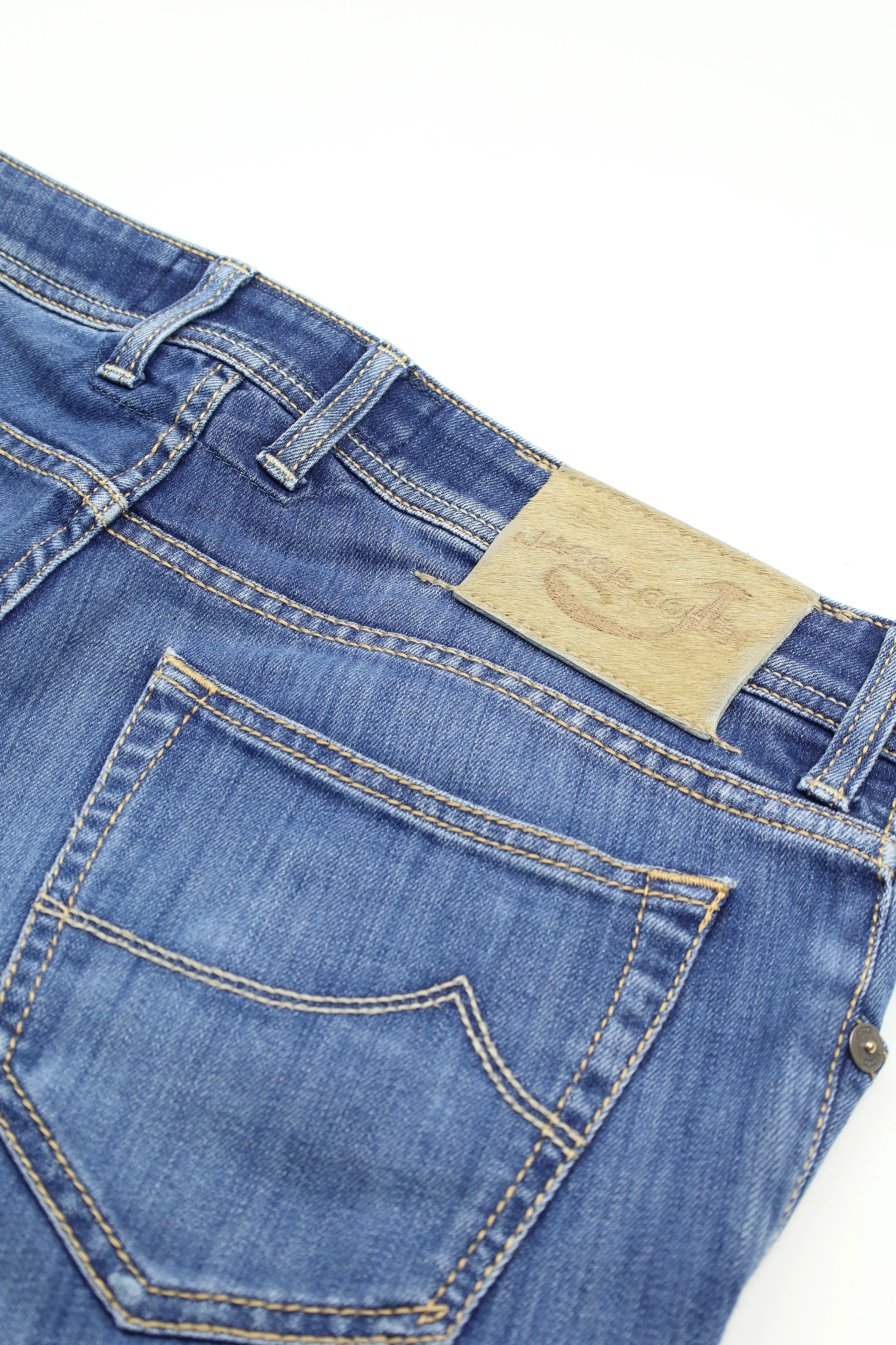 Jacob Cohen Denim Blue Cotton & Elastane 688 Jeans