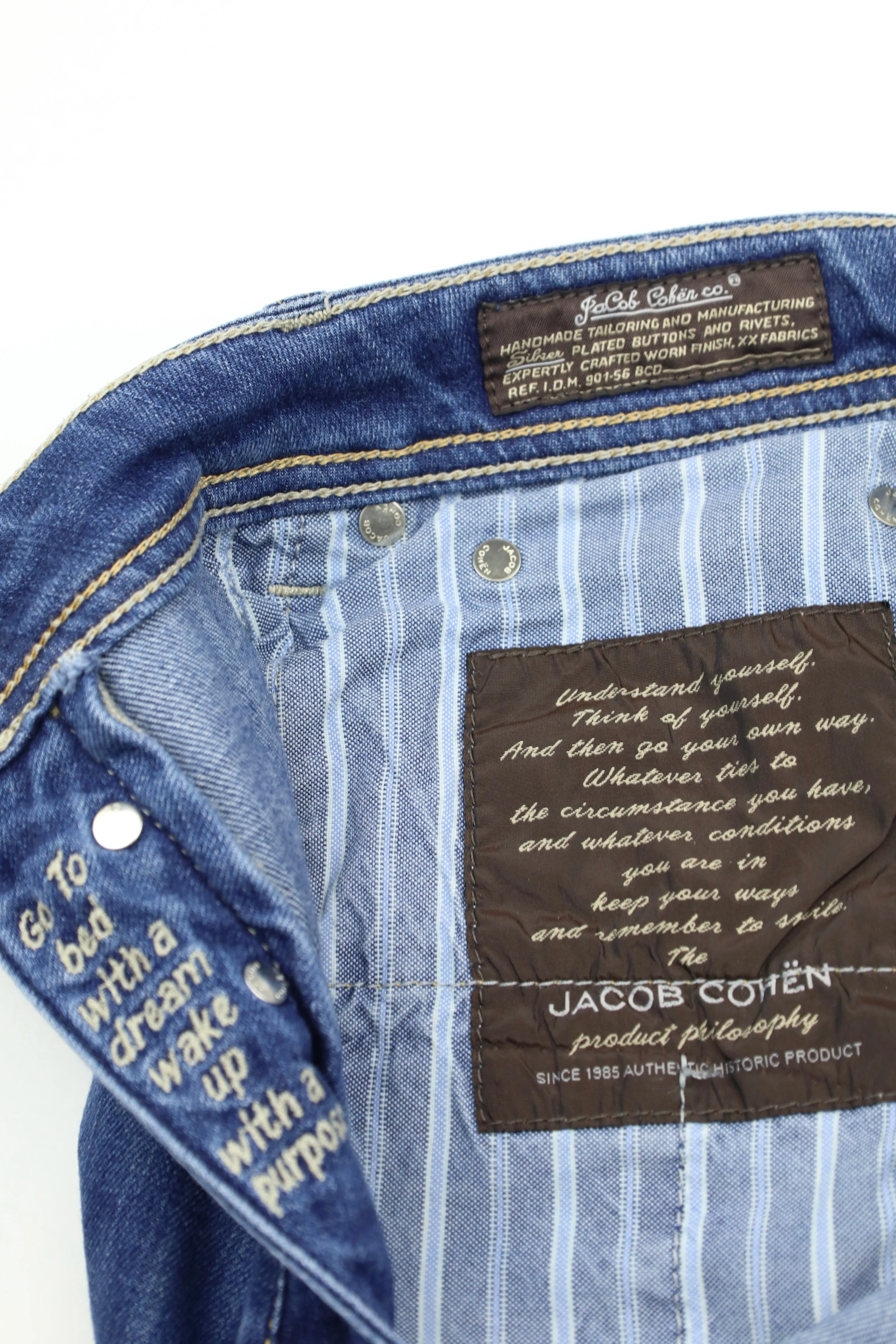 Jacob Cohen Denim Blue Cotton & Elastane 688 Jeans