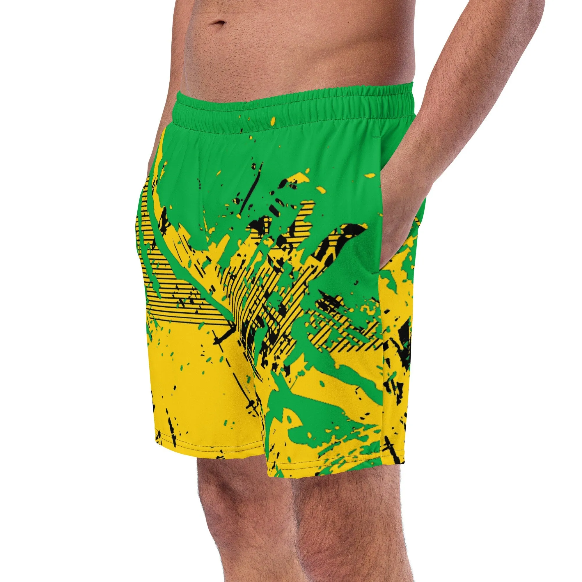 Jamaica Splatter Swim Trunks