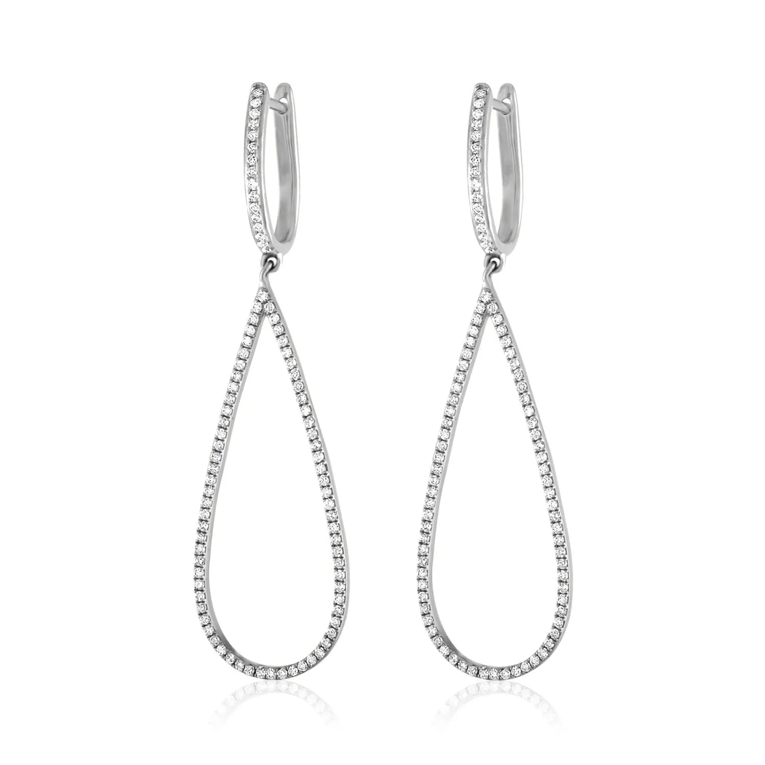 Jane Kaye Open Drop Pear Earrings