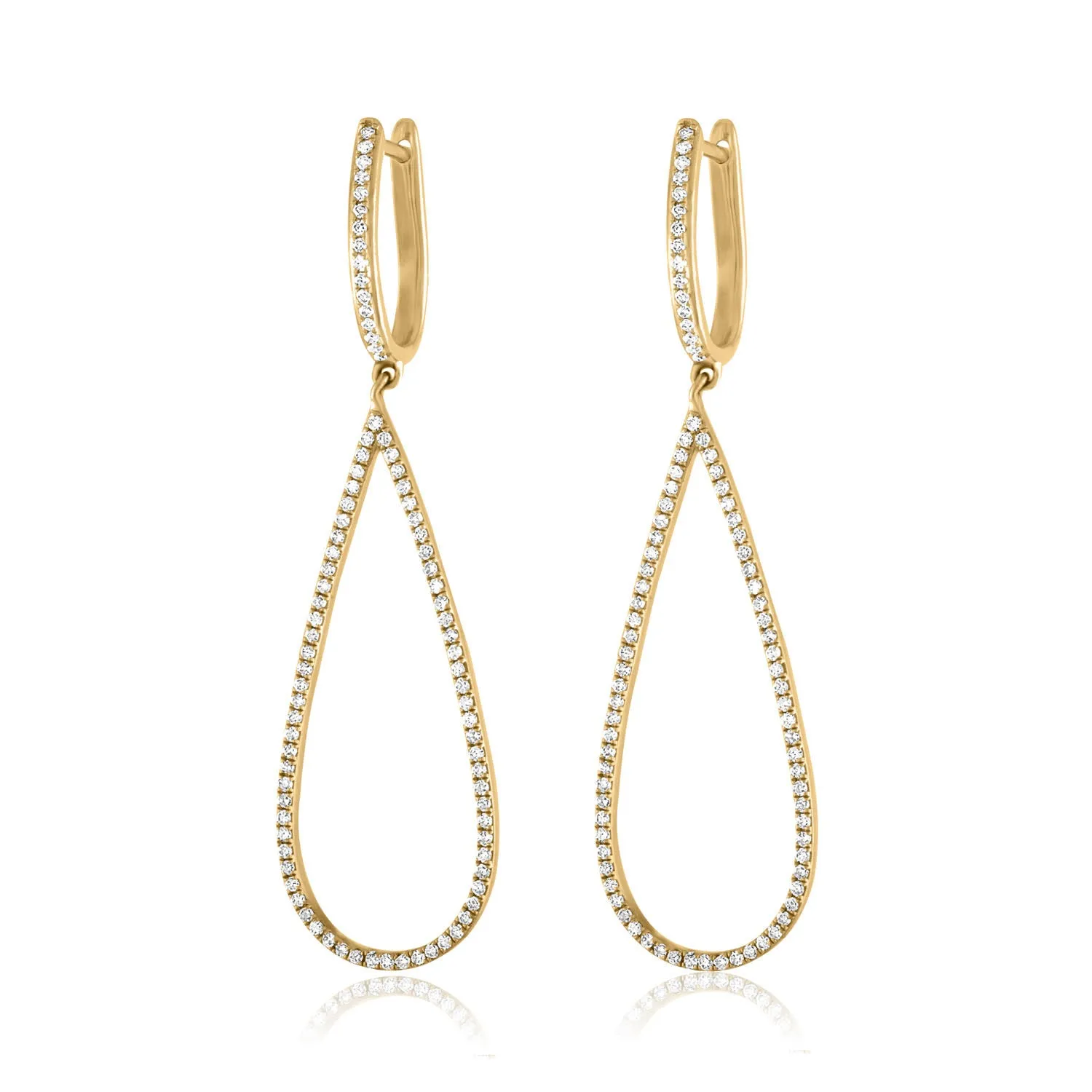 Jane Kaye Open Drop Pear Earrings