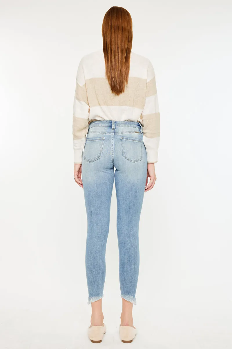 Janine Mid Rise Cropped Skinny Jeans