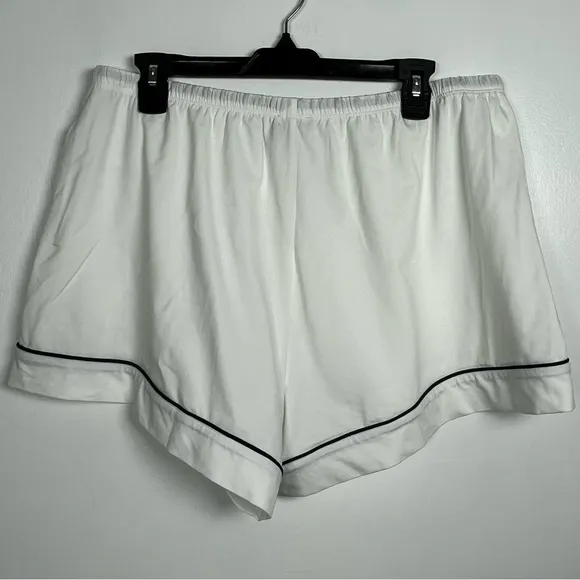 J.Crew New Women’s Dreamy cotton-blend pajama short set Large In White