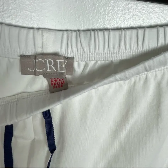 J.Crew New Women’s Dreamy cotton-blend pajama short set Large In White