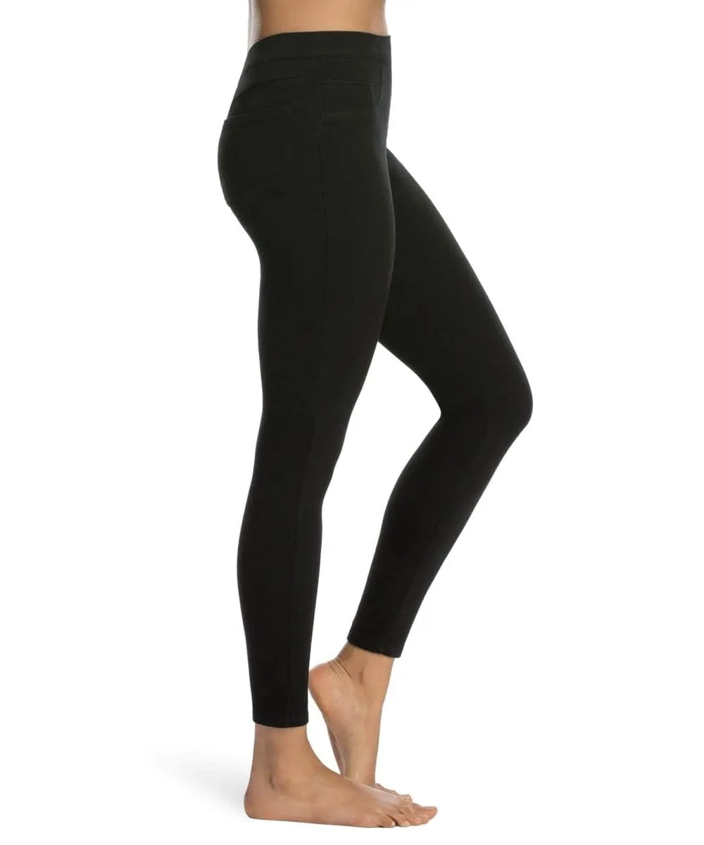Jean-ish Ankle Leggings Black