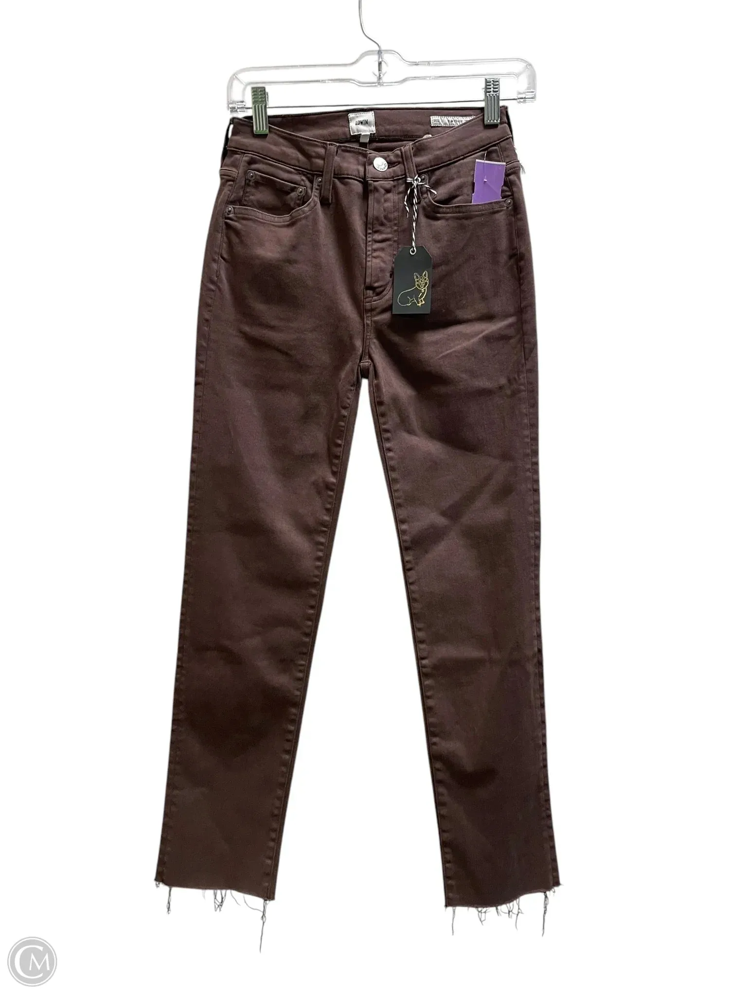 Jeans Cropped By Edwin In Brown, Size: 0