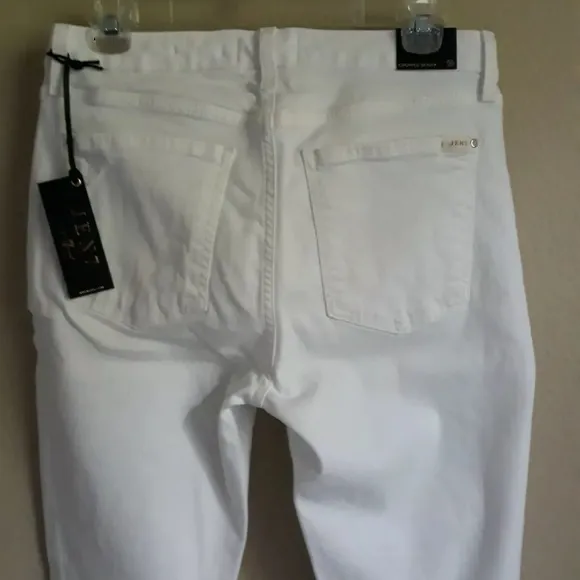 JEN 7 BY 7 For All mankind White Cropped Skinny jeans size 10