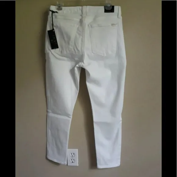 JEN 7 BY 7 For All mankind White Cropped Skinny jeans size 10