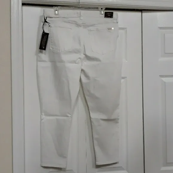 JEN 7 BY 7 For All mankind White Cropped Skinny jeans size 10