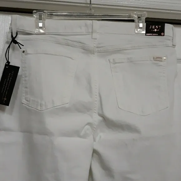 JEN 7 BY 7 For All mankind White Cropped Skinny jeans size 10