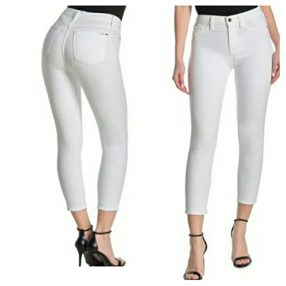 JEN 7 BY 7 For All mankind White Cropped Skinny jeans size 10