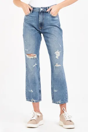 Jodi High Rise Straight Leg Denim