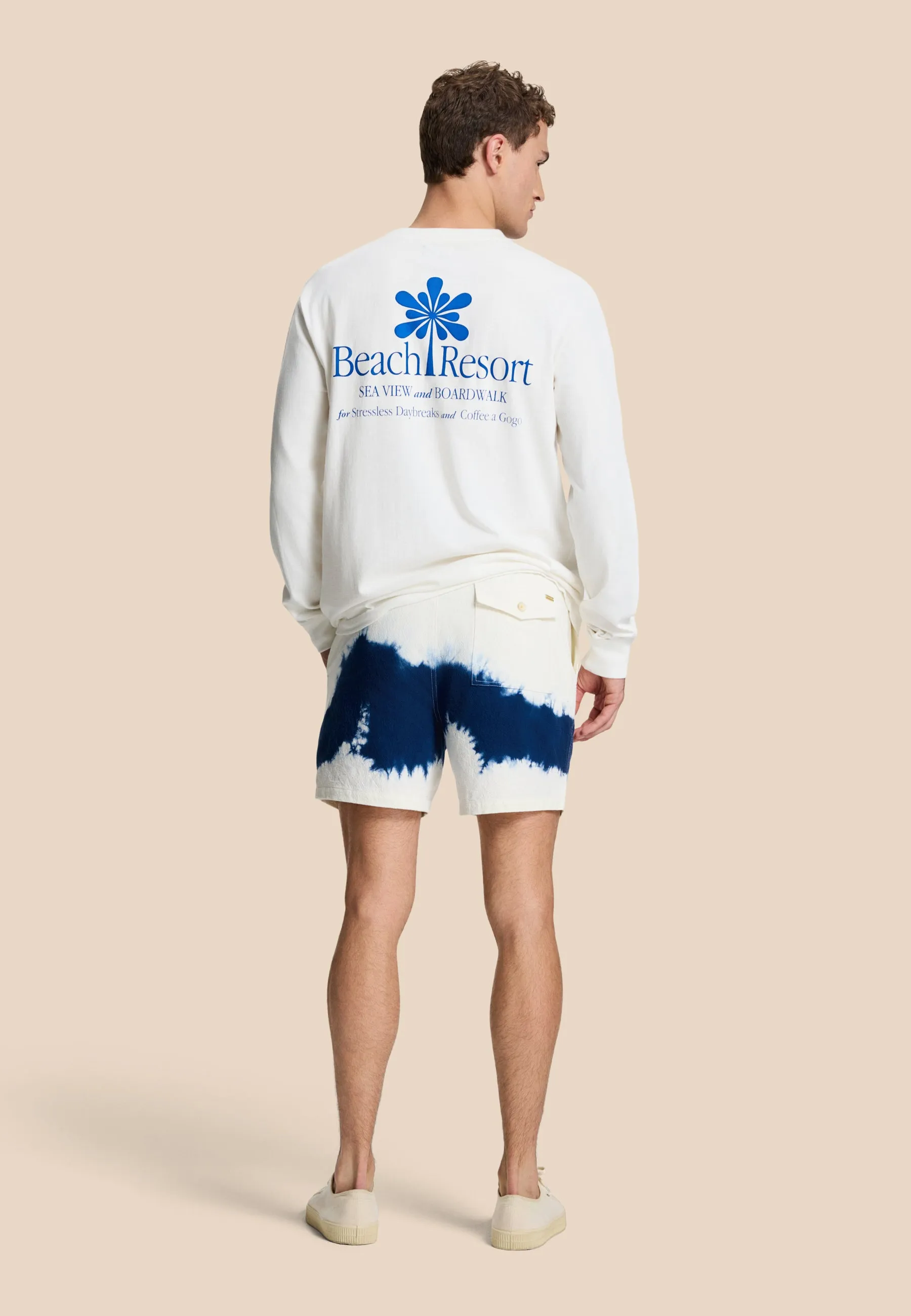 JOSH shorts tie dye | white