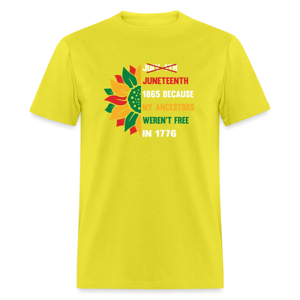 Juneteenth Over July 4th T-shirt.