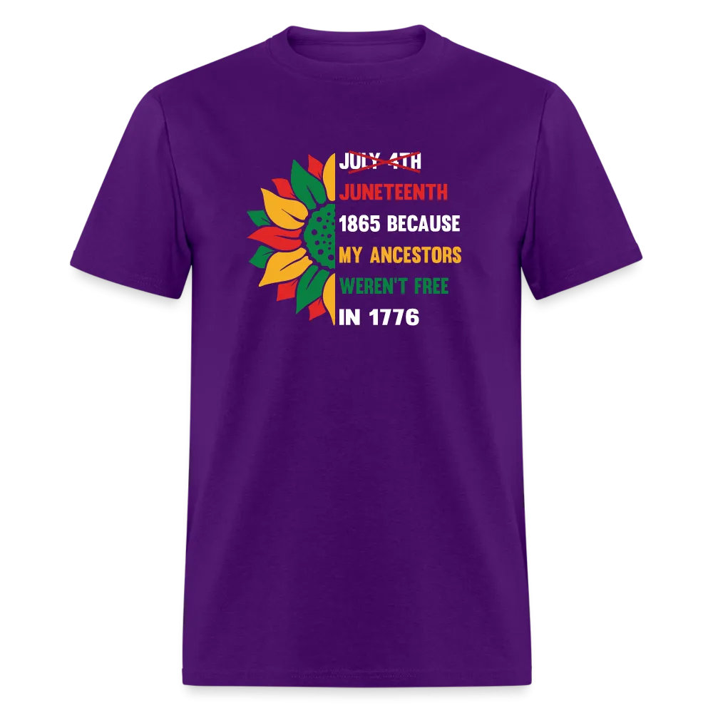 Juneteenth Over July 4th T-shirt.