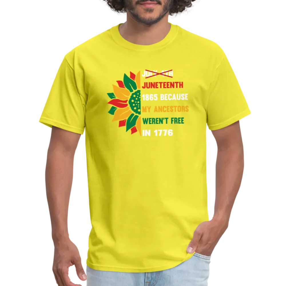 Juneteenth Over July 4th T-shirt.