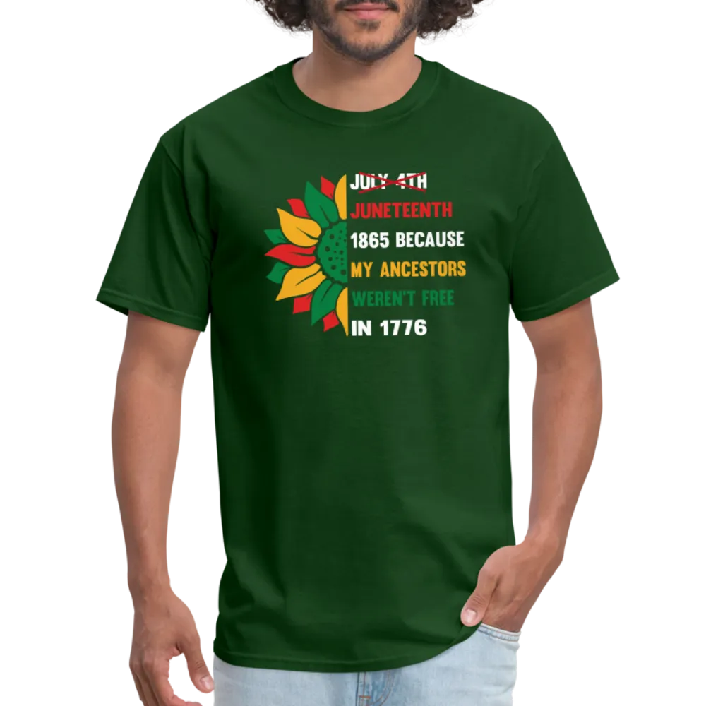 Juneteenth Over July 4th T-shirt.