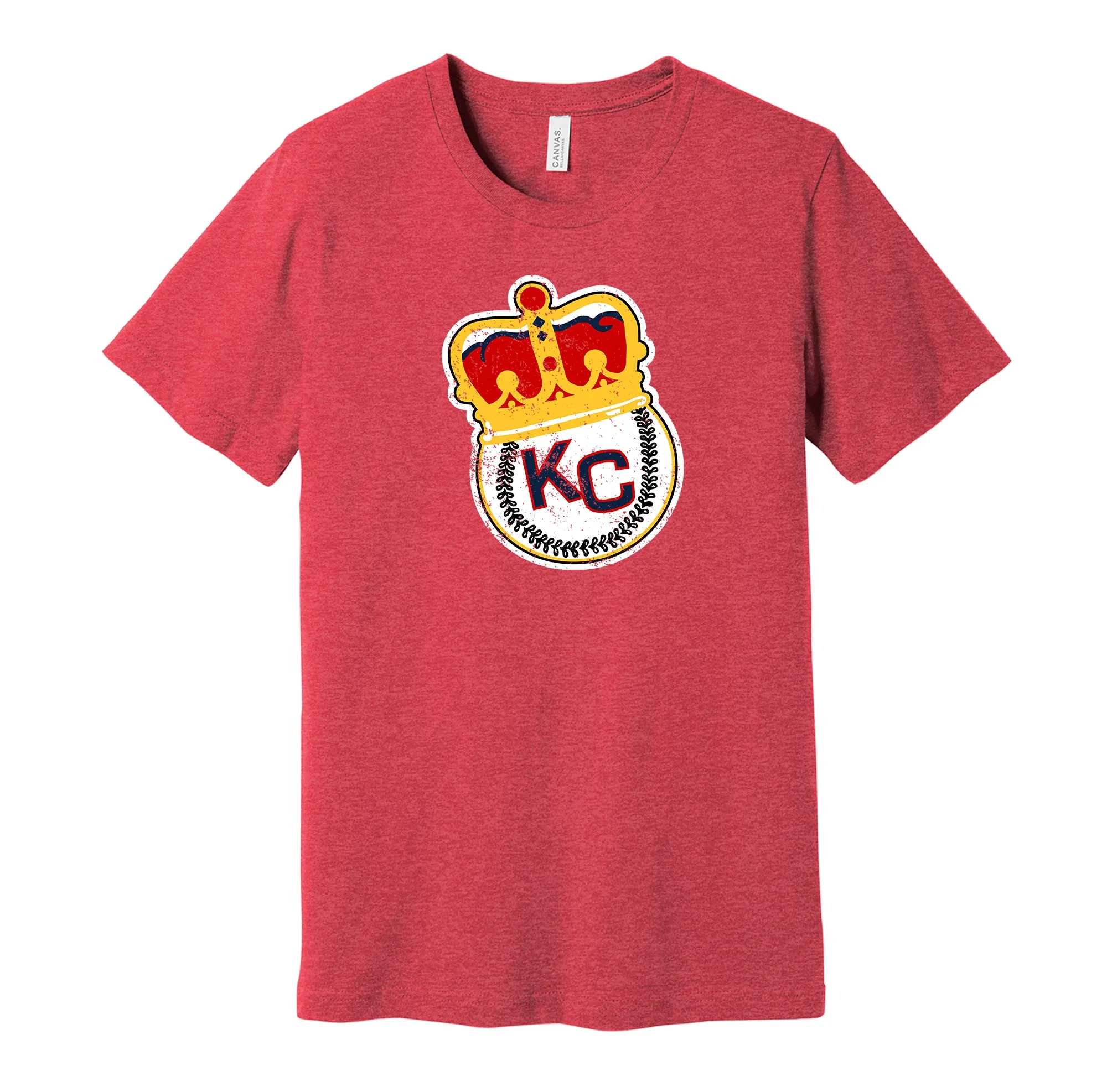 Kansas City Monarchs Distressed Crown Logo Shirt - Defunct Negro Baseball Team - Celebrate Black Heritage and History - Hyper Than Hype