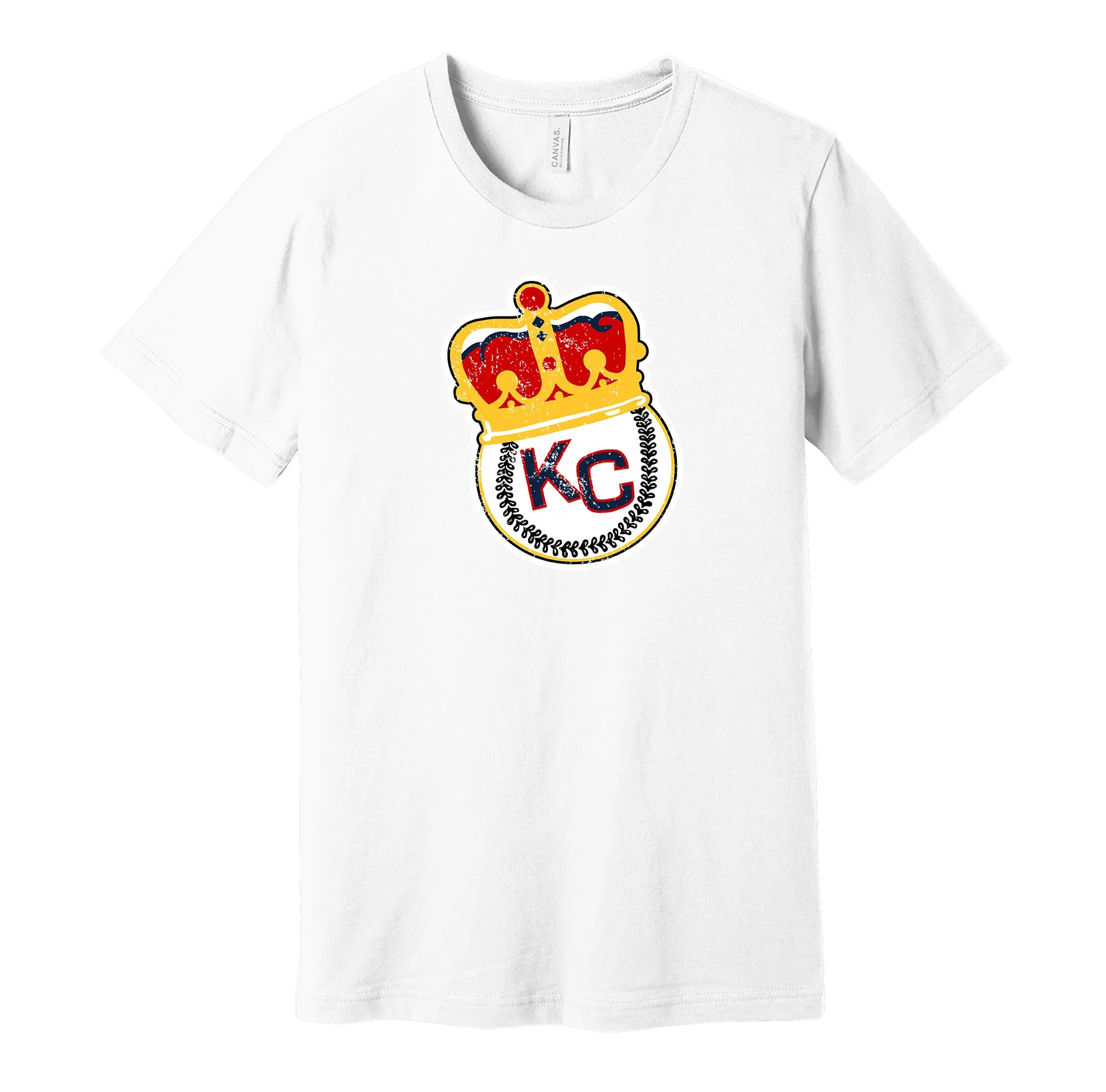 Kansas City Monarchs Distressed Crown Logo Shirt - Defunct Negro Baseball Team - Celebrate Black Heritage and History - Hyper Than Hype