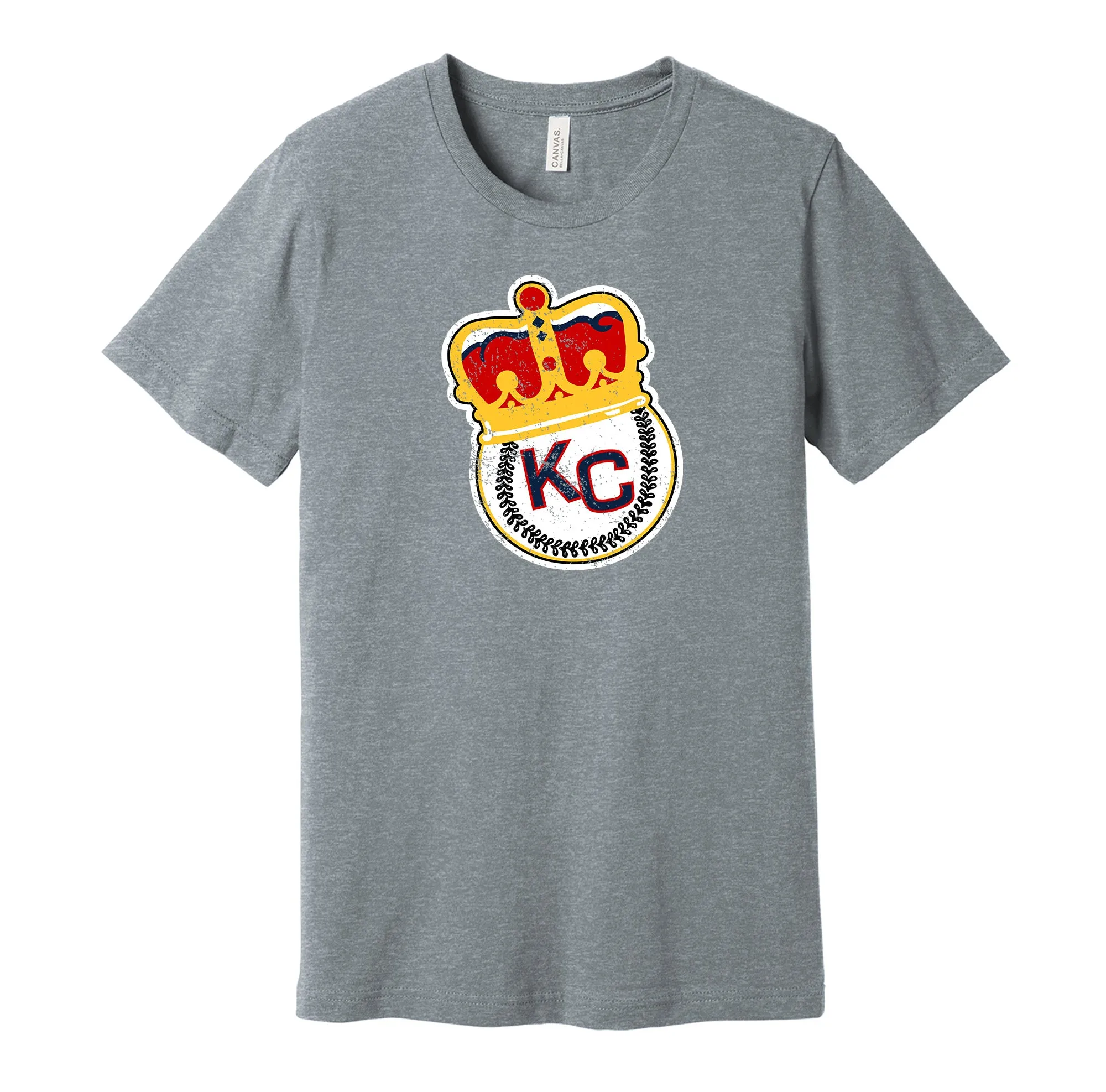 Kansas City Monarchs Distressed Crown Logo Shirt - Defunct Negro Baseball Team - Celebrate Black Heritage and History - Hyper Than Hype