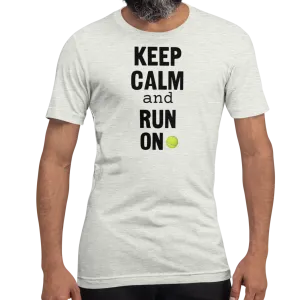 Keep Calm & Run On Flyball with Tennis Ball T-Shirts - Light