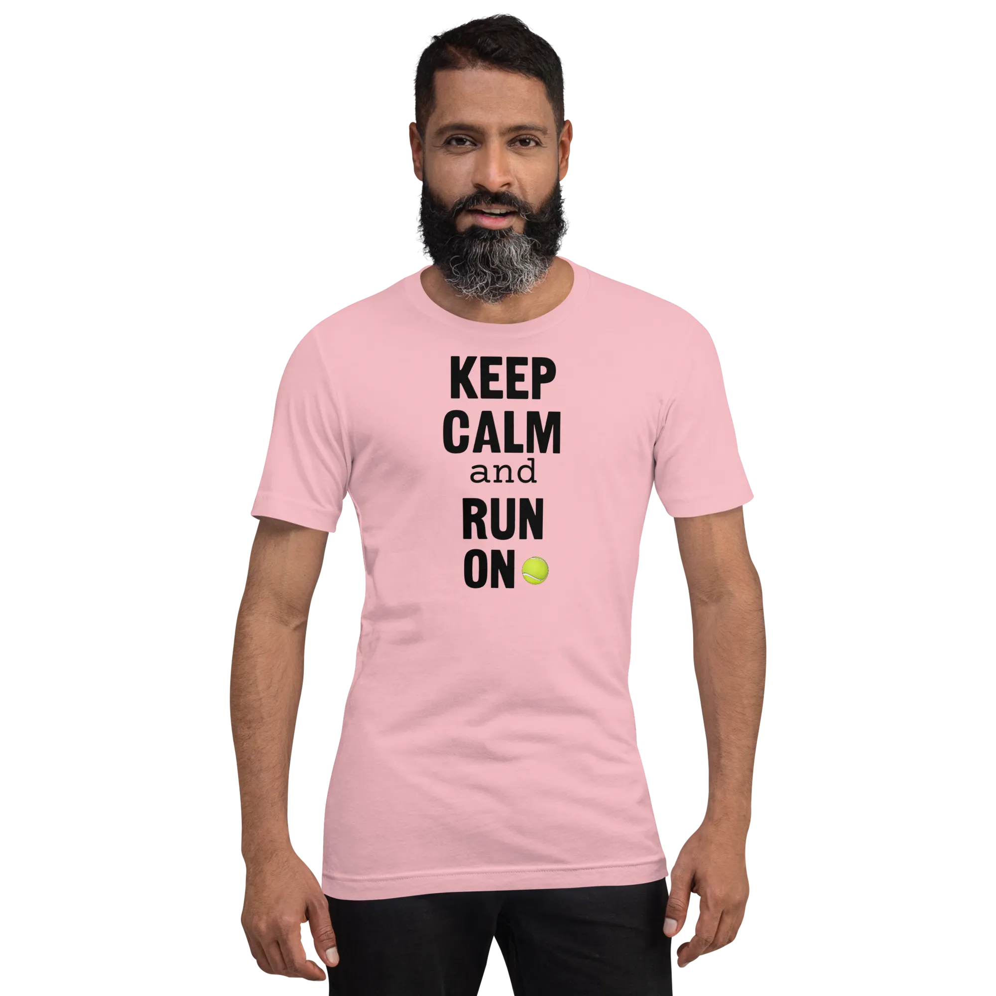 Keep Calm & Run On Flyball with Tennis Ball T-Shirts - Light