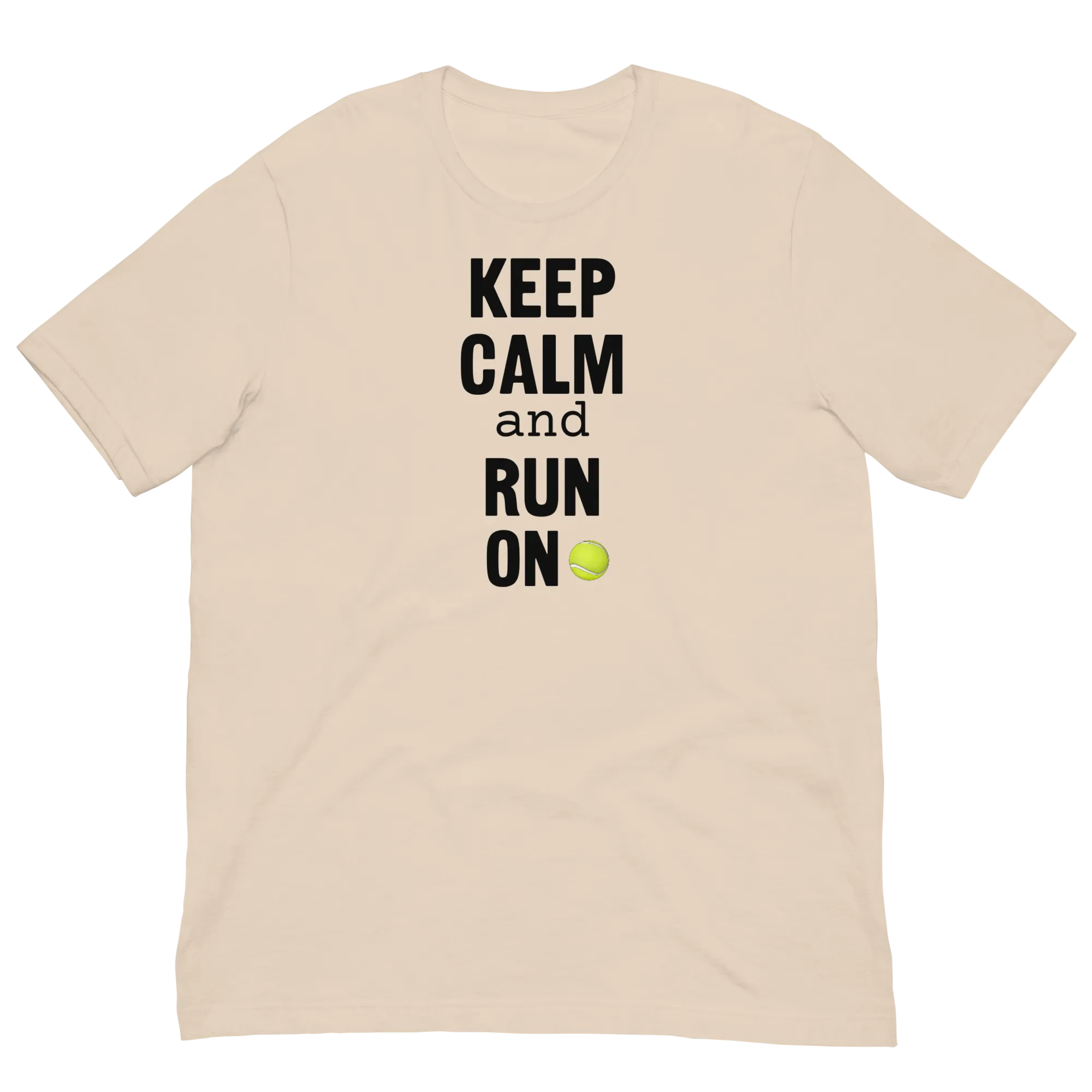 Keep Calm & Run On Flyball with Tennis Ball T-Shirts - Light