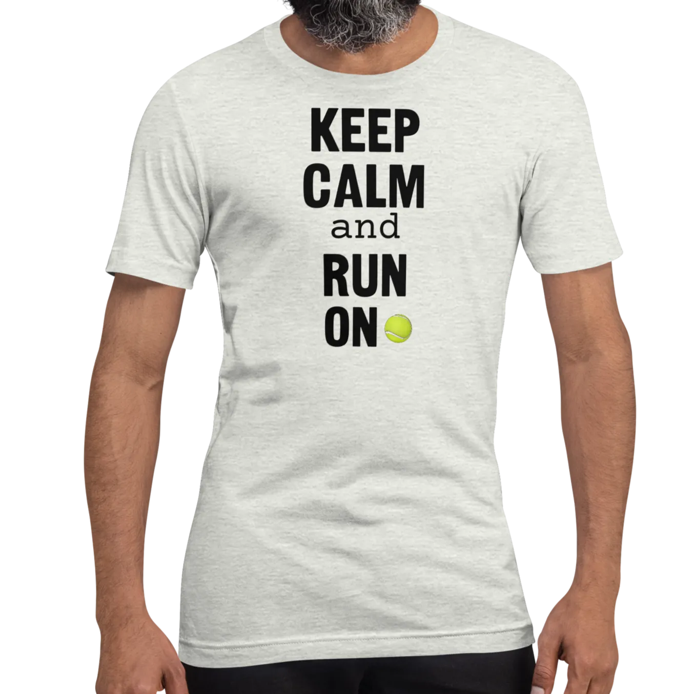 Keep Calm & Run On Flyball with Tennis Ball T-Shirts - Light