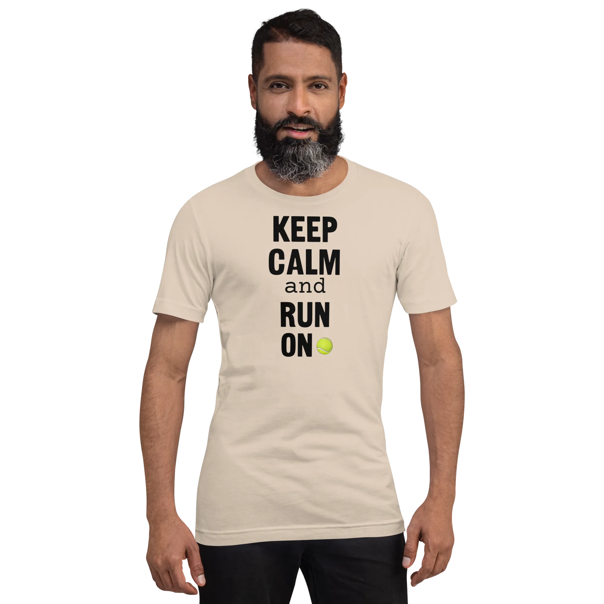 Keep Calm & Run On Flyball with Tennis Ball T-Shirts - Light