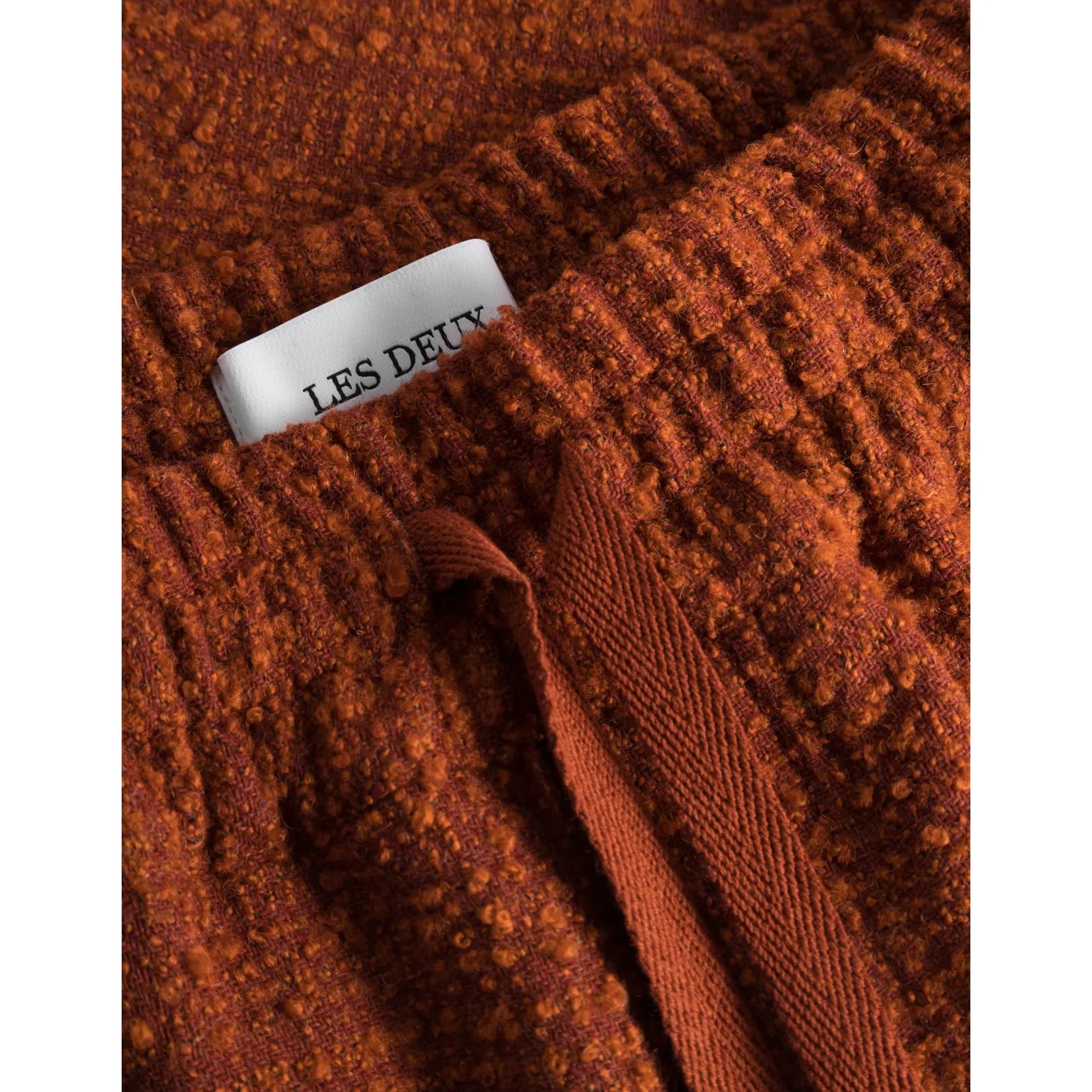 Kevin Boucle Shorts, Court Orange