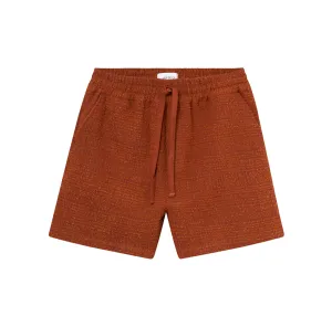 Kevin Boucle Shorts, Court Orange