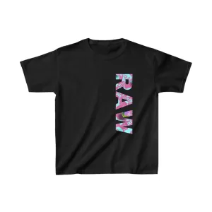 Kids Raw Sushi "RAW CAMO FONT" Heavy Cotton™ Tee