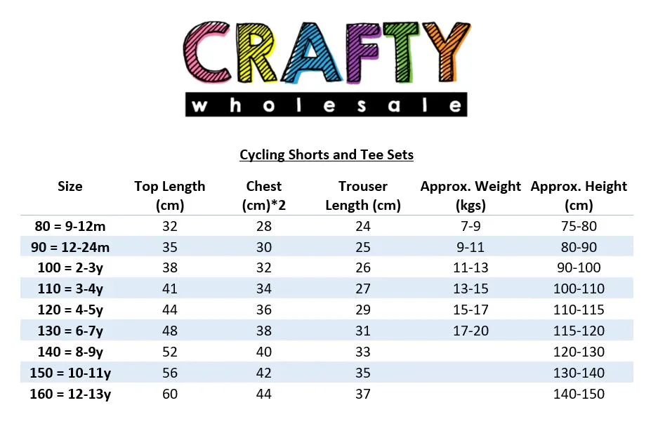 Kids Tales Children's Cycling Shorts Set - Orange