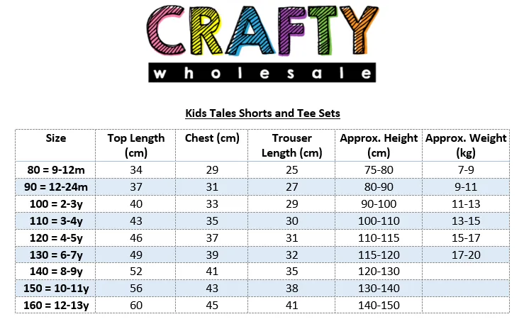 Kids Tales Shorts and Tee Set - Royal Blue