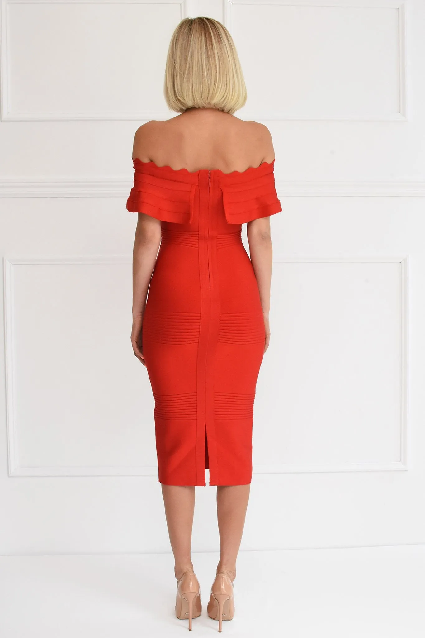 Kiki Red Bandage Dress