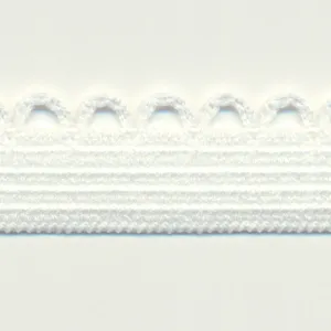 Knit Picot Stretch Tape #00 Ecru
