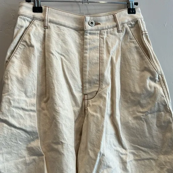 Kowtow Journey Shorts in Greige Denim