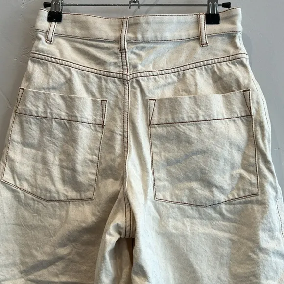 Kowtow Journey Shorts in Greige Denim