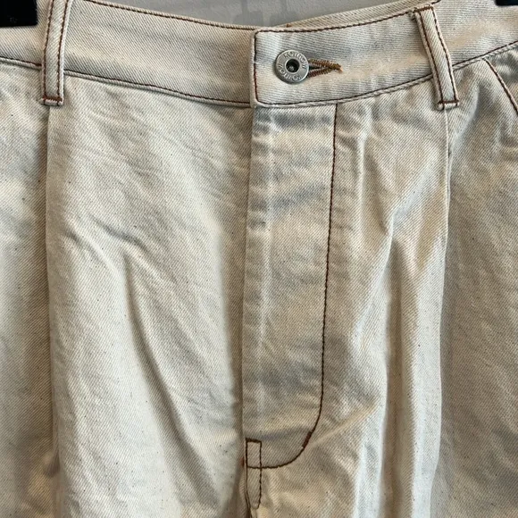 Kowtow Journey Shorts in Greige Denim