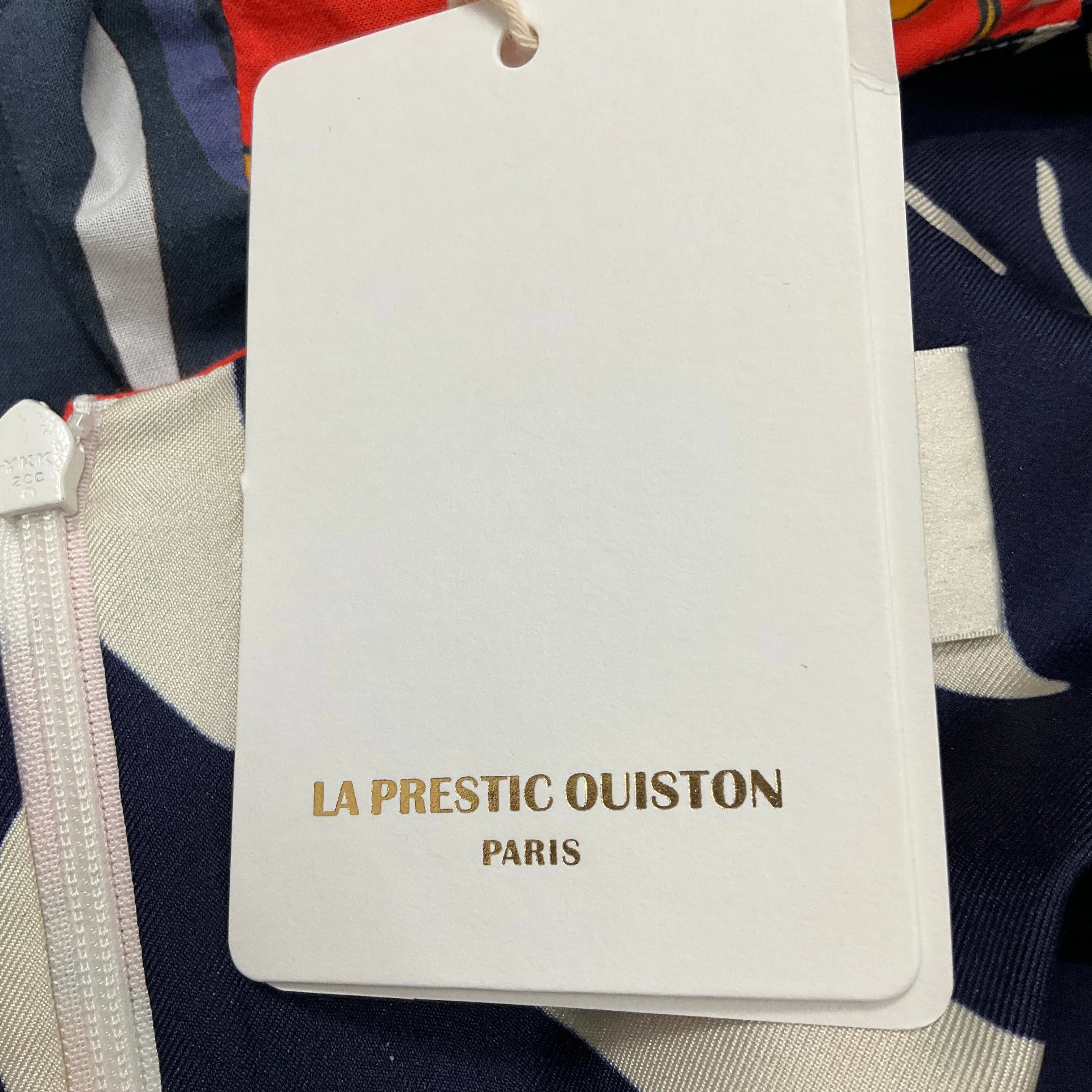 La Prestic Ouiston White Multi Printed Cotton Marly Dress