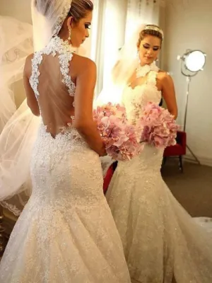 Lace Trumpet/Mermaid Wedding Dress