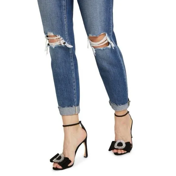 L'AGENCE Olga High Rise Cigarette Cuffed Cropped Straight Jeans Sz 29 NWOT